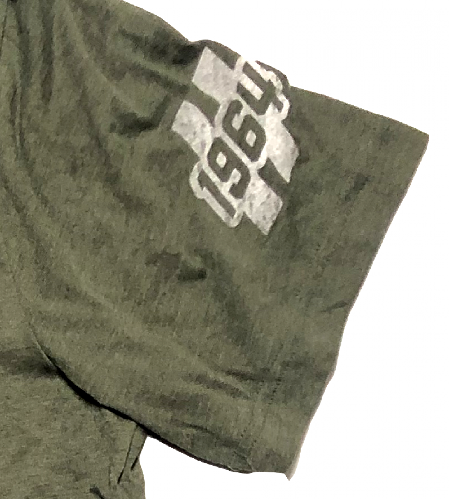 (0070) Detroit T-Shirt: Detroit D Square Military Army Green